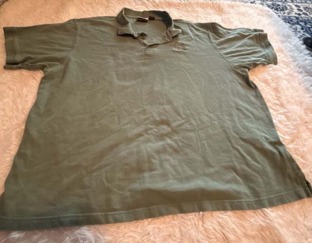 Walt Disney World A Cast Exclusive Collection Embroidered Olive Green Polo Shirt